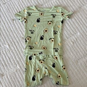 Kyte BABY Light Green Avocado Kids Pajama Set